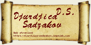 Đurđica Sadžakov vizit kartica